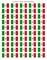 100 Mexico Flag Stickers, Two Sheets of 50, 1.5" x 1" Made in America Self Adhesive Country Flag Scrapbook Stickers, Two Sheets of 50, 100 Sticker Decal Flags